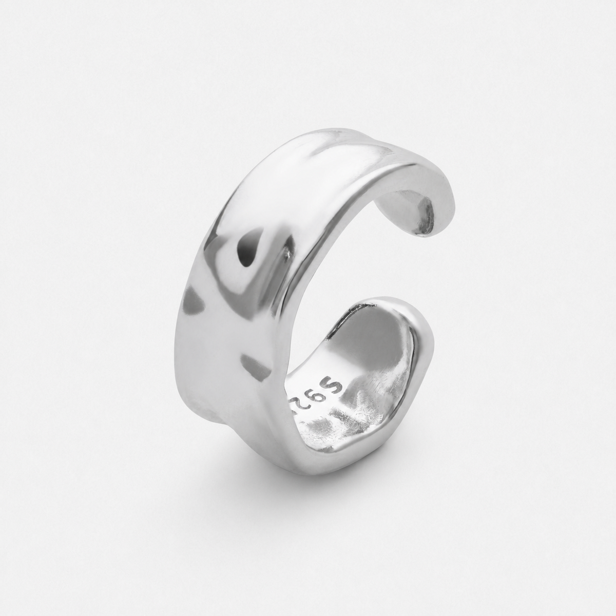 Sterling Silver Ear Cuff No Piercing Needed — Silver — Vessaly