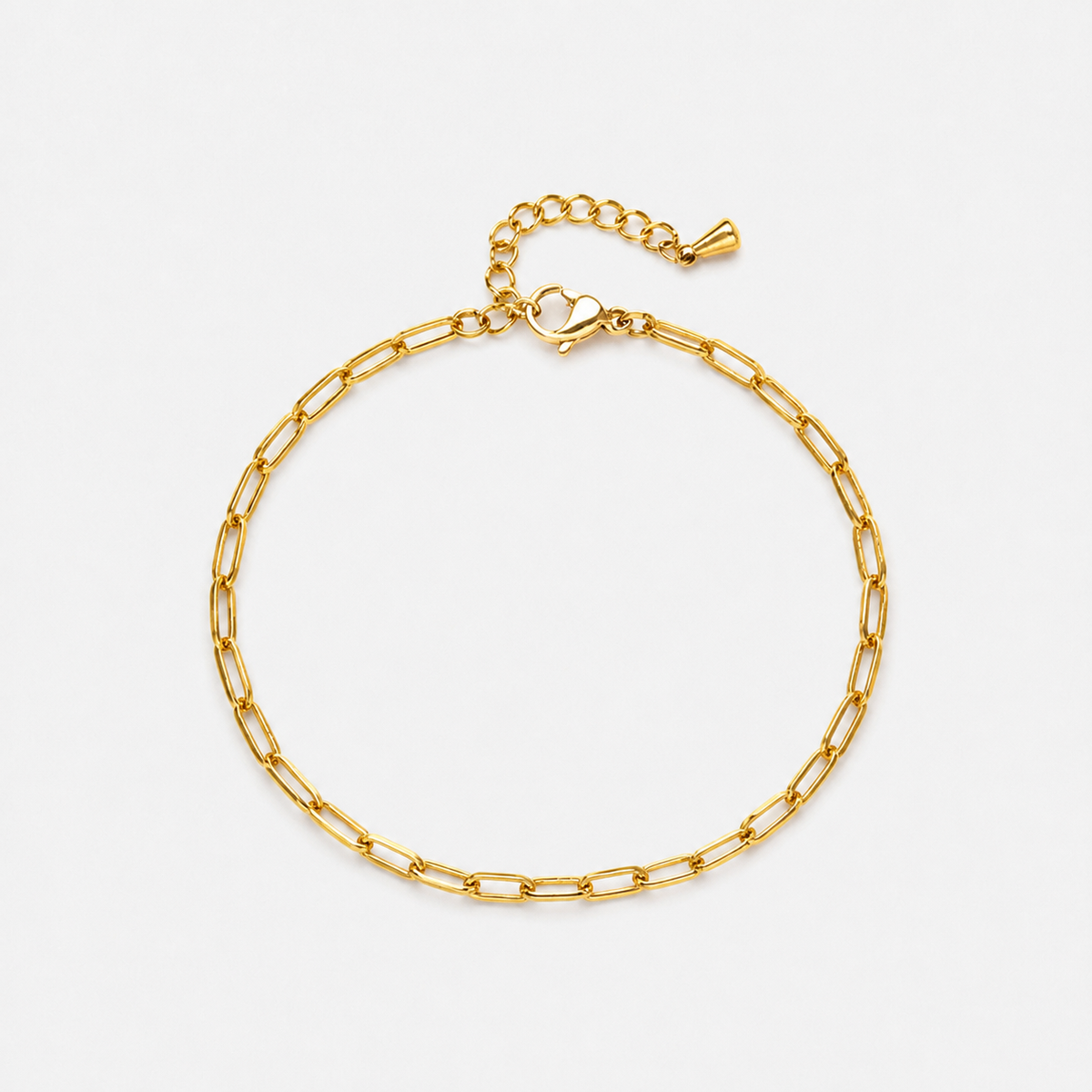 14K Gold-Plated Paperclip Chain Bracelet - Gold