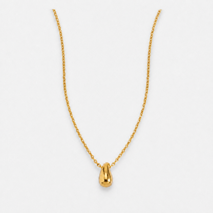 14K Gold-Plated Teardrop Pendant Necklace - Gold