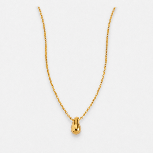 14K Gold-Plated Teardrop Pendant Necklace - Gold
