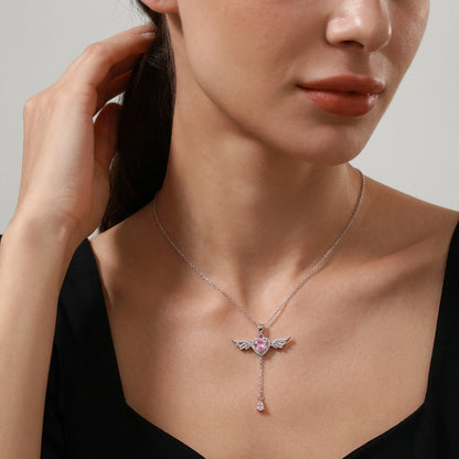 Angel's love necklace alternative angle view