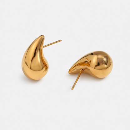 Classic Teardrop Drop Earrings — Gold — Vessaly