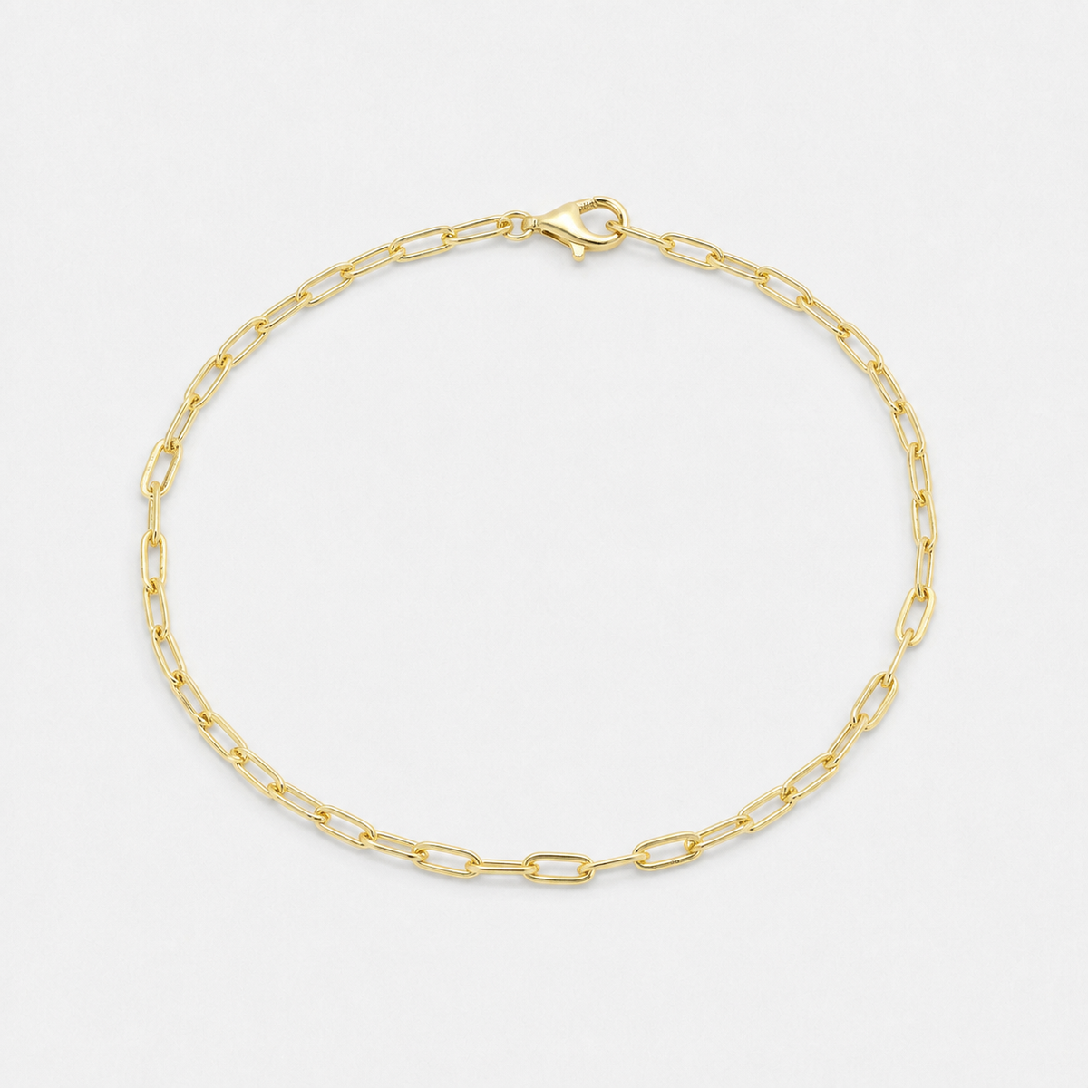 Link Chain Stacking Bracelet - 18k Gold Vermeil