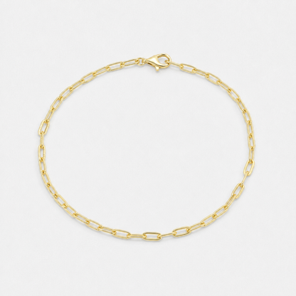 Link Chain Stacking Bracelet - 18k Gold Vermeil
