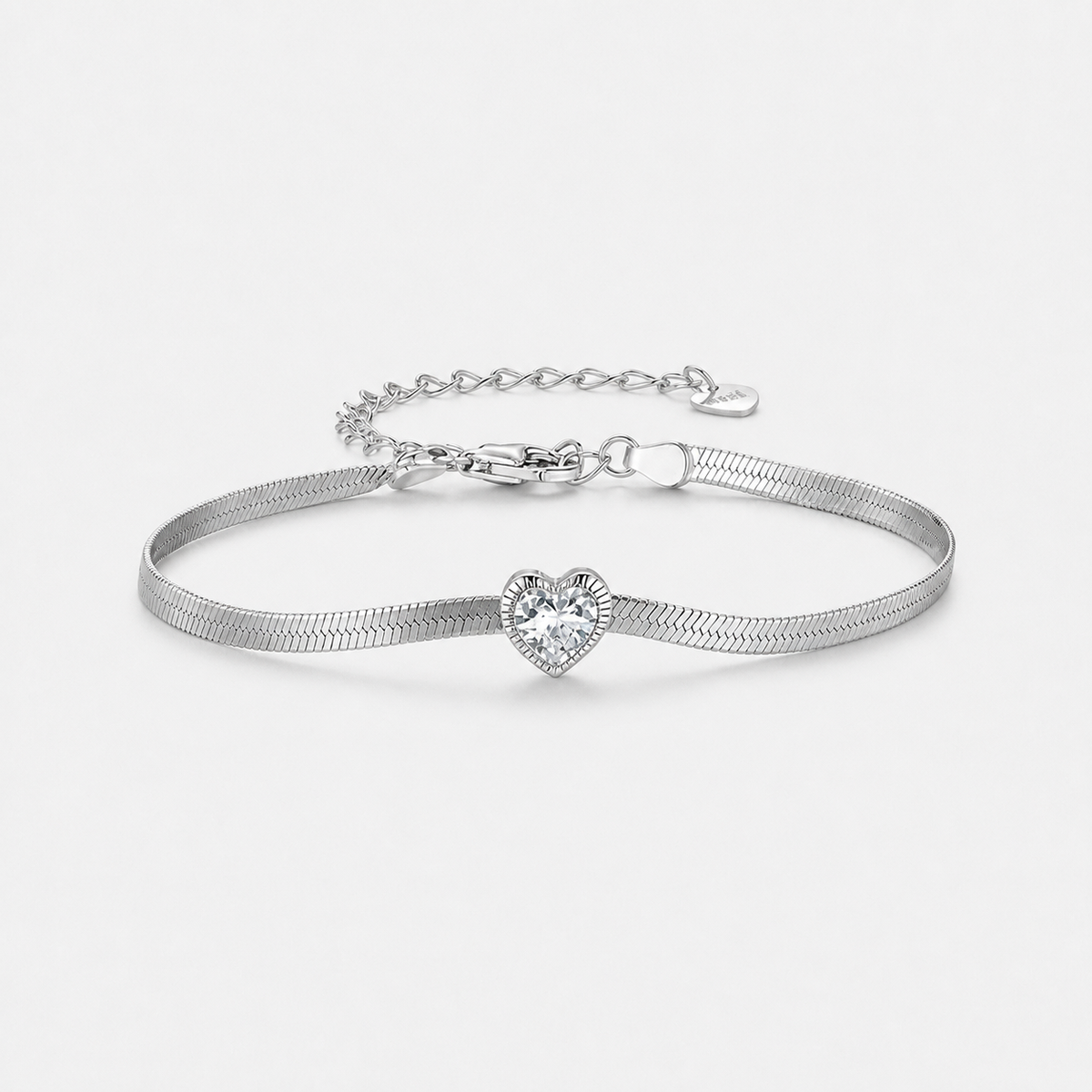 Snake Chain Herringbone Bracelet - Default Title