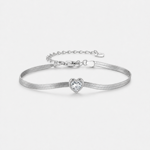 Snake Chain Herringbone Bracelet - Default Title