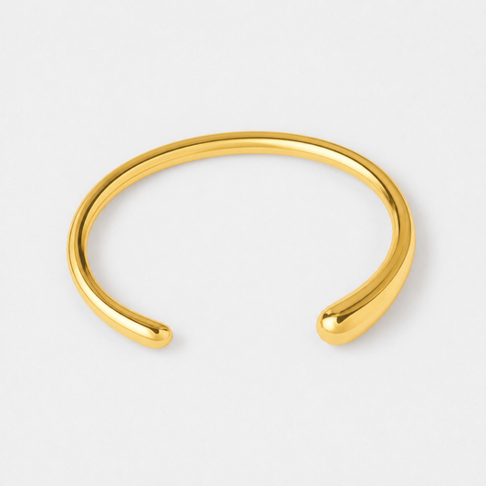 Classic 18K Gold-Plated Cuff Bracelet - gold