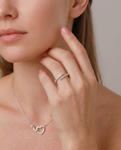 Pavé Crystal Layer Ring