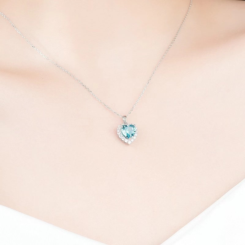 Pinko necklace styled on a model's neckline