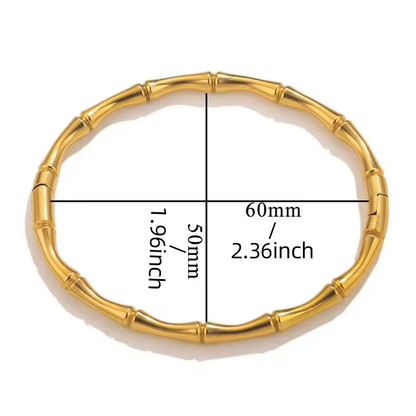 Bamboo Stackable Bangle Bracelet