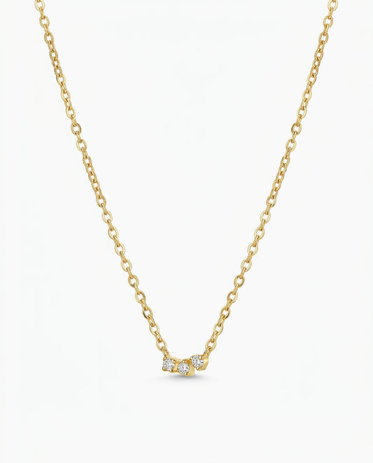 Mika pendant necklace in gold