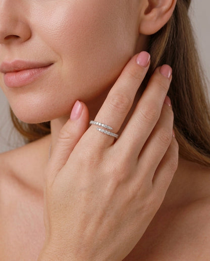 Pavé Crystal Layer Ring
