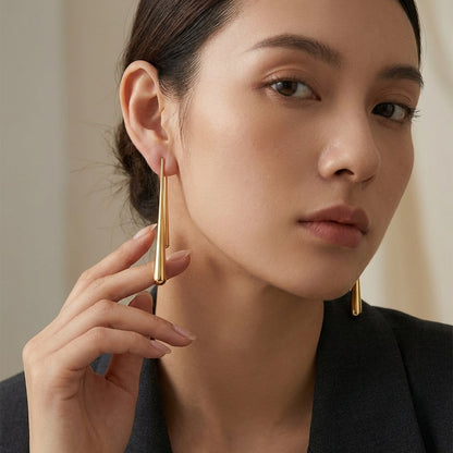 Mixed pair asymmetric drop earrings – Vessaly