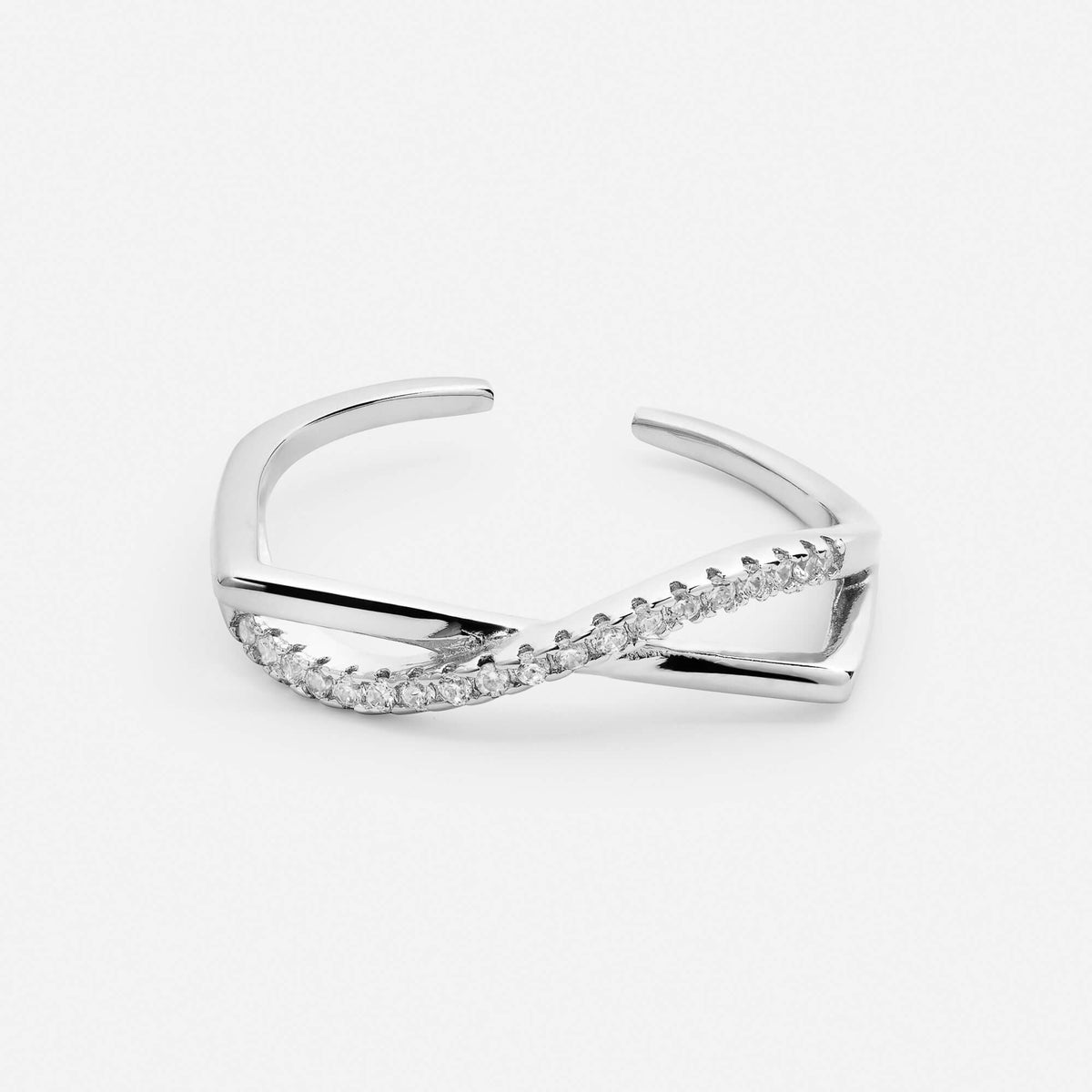 Rose gold sculptural ring side view – Vessaly