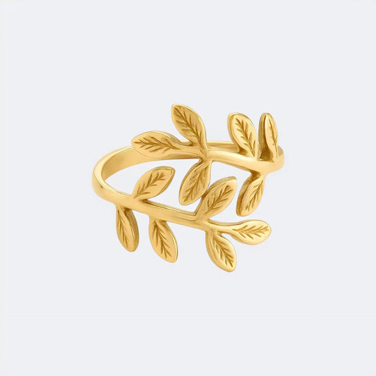 Palestine Olive Leaf Heritage Ring