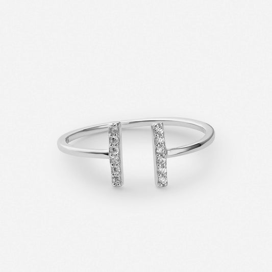Mira ring in polished gold finish
