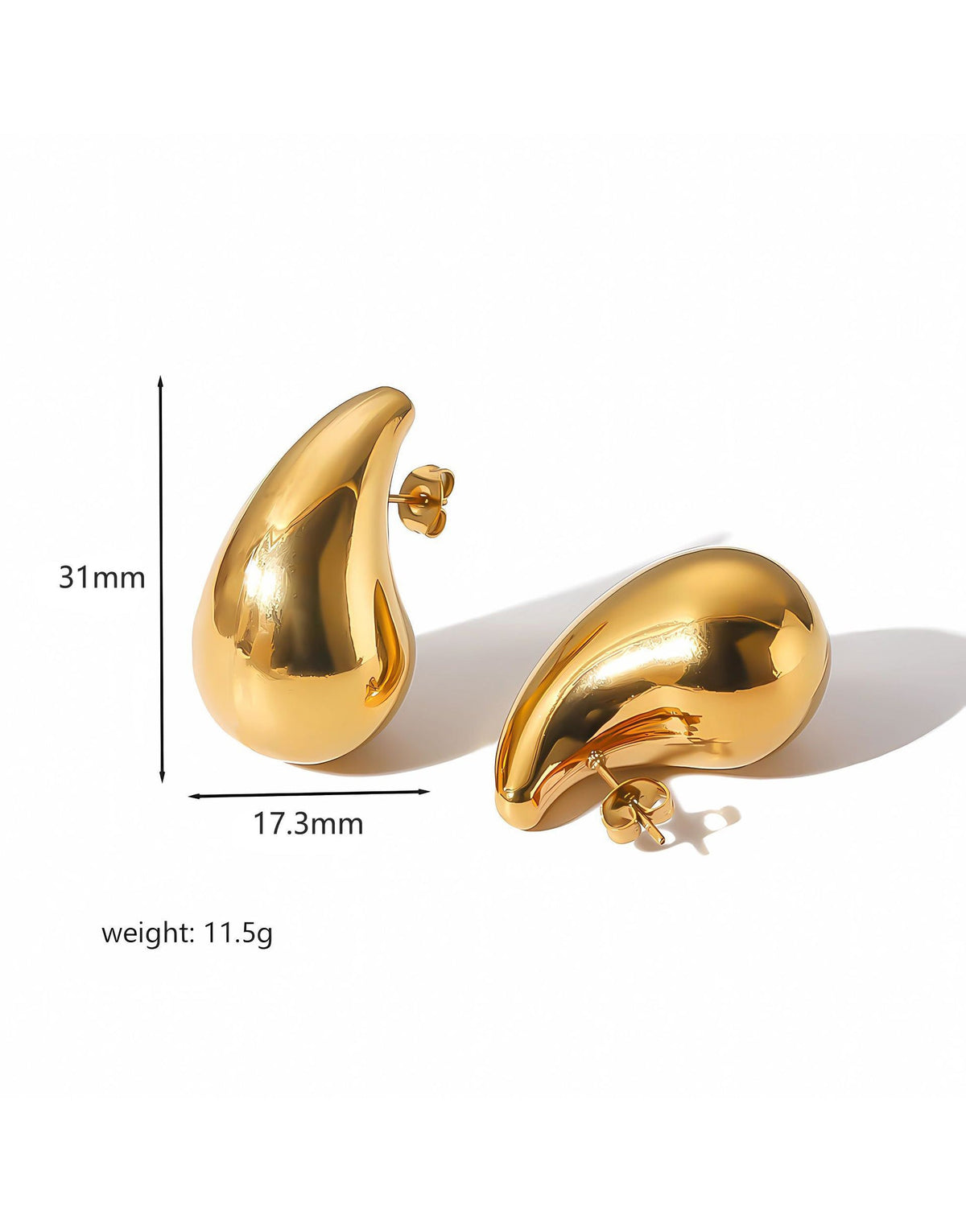 Vessaly silver teardrop earrings – packaging detail