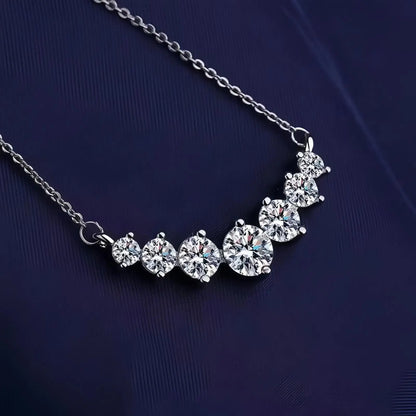 Sterling silver zircon necklace, gift ready – Vessaly