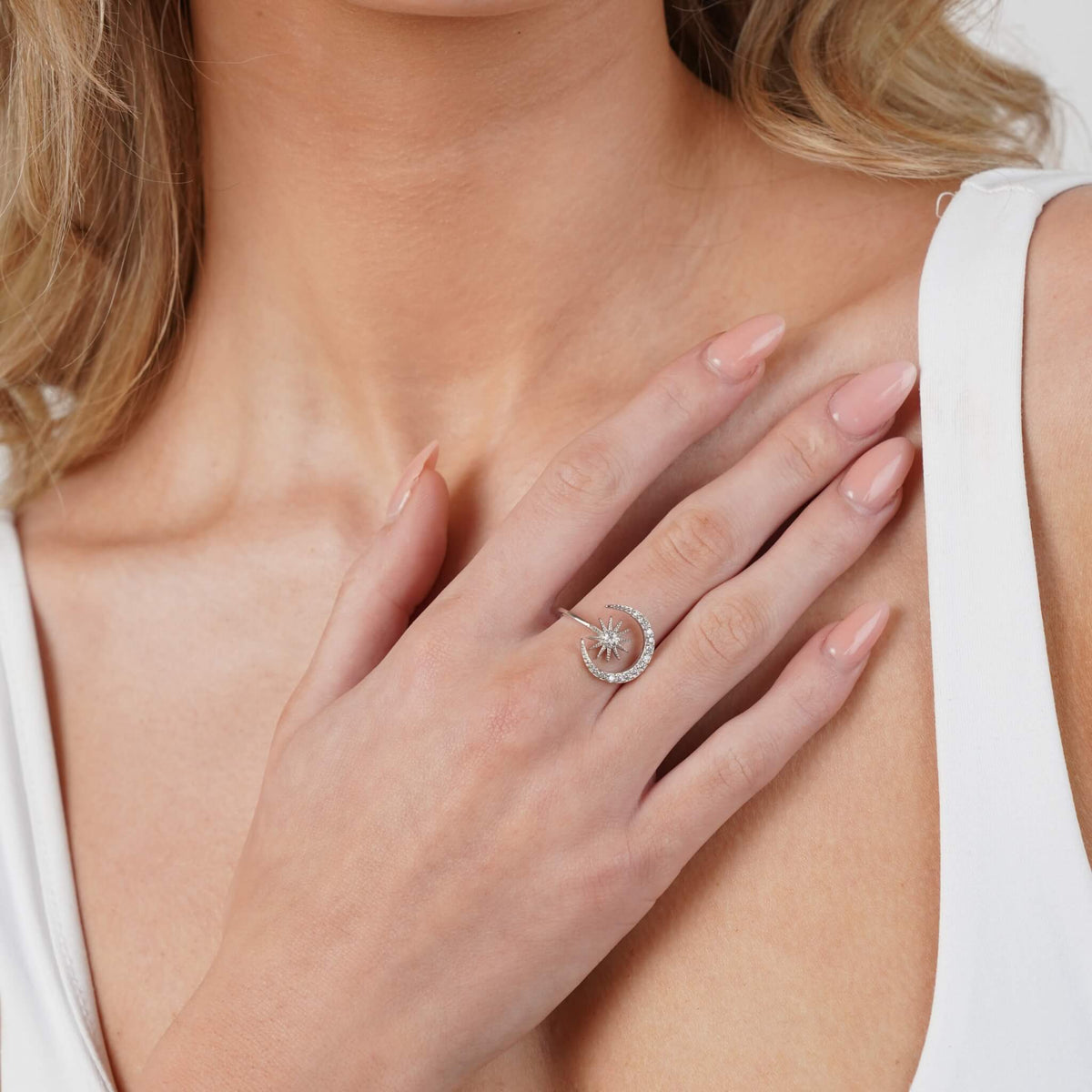 Adjustable celestial statement ring – Vessaly