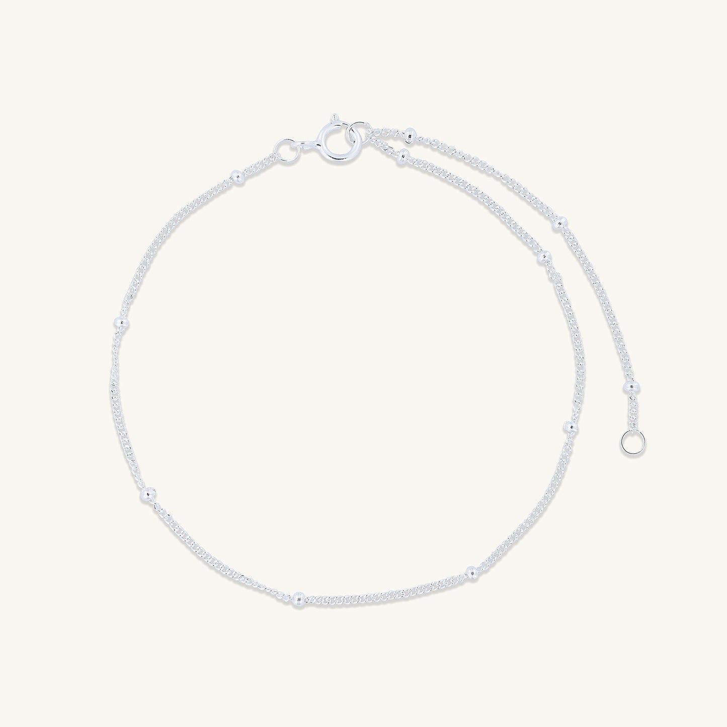 Satellite chain bracelet alternative angle, feminine jewellery by Ravyena