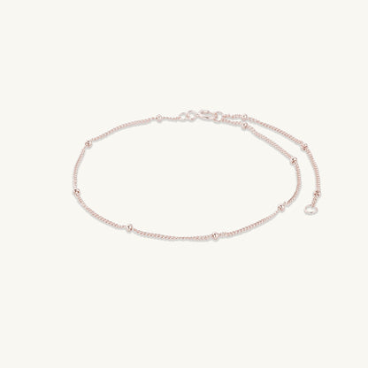 Satellite chain bracelet, sterling silver base with thick 18k gold layer
