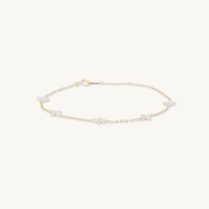 Clover station chain bracelet variation A