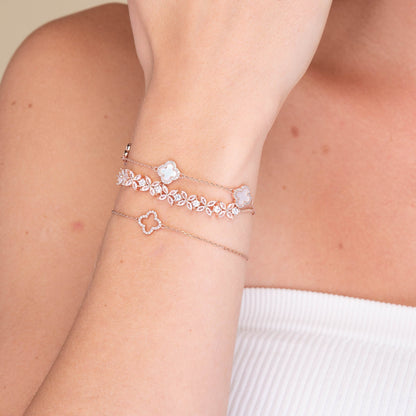 Clover station bracelet alternative angle view