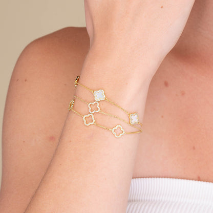 Sapphire clover bracelet variation H