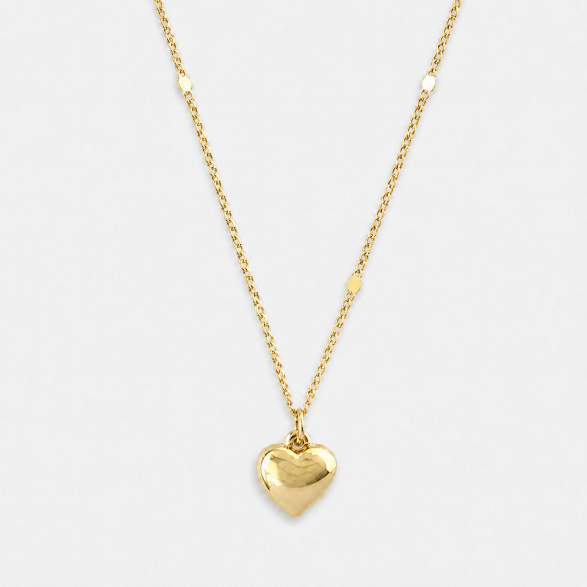 Dainty Love Pendant Clavicle Necklace - Gold