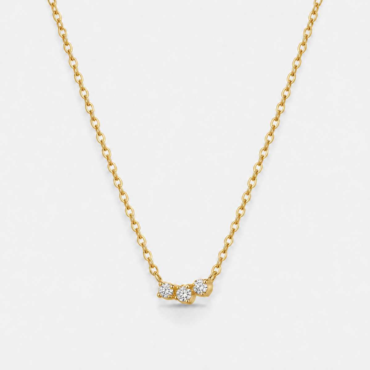 Mika Dainty Pendant Necklace - Gold