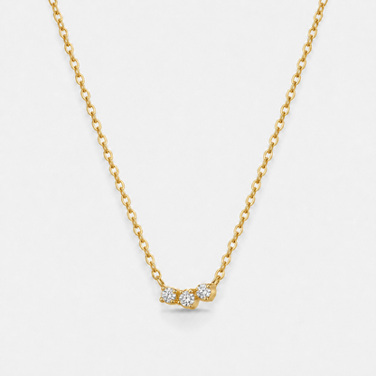 Mika Dainty Pendant Necklace - Gold