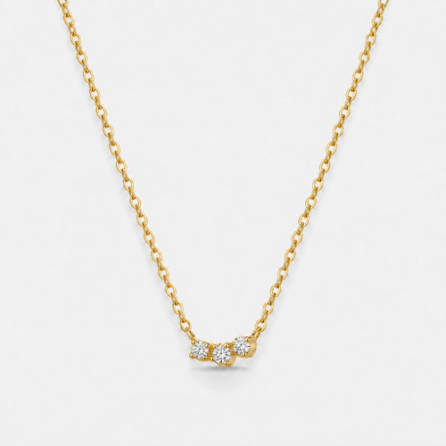 Mika Dainty Pendant Necklace - Gold