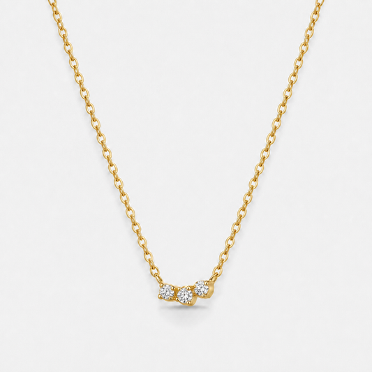 Mika Dainty Pendant Necklace - Gold