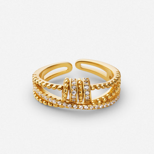 Eternal knot infinity ring in gold – Vessaly