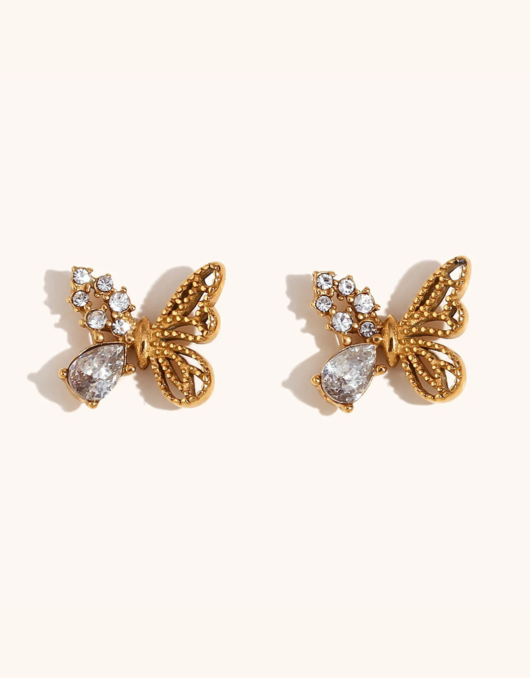 Butterfly stud earrings pair – Vessaly