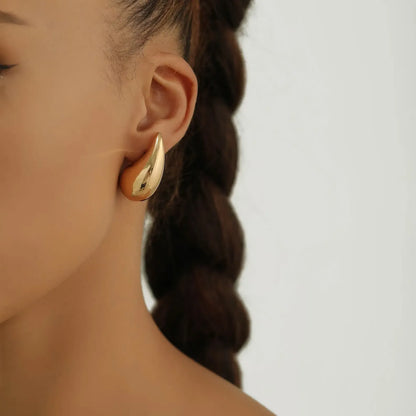 Teardrop earrings showcasing crystal clarity