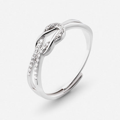 Rose gold knot thumb ring – Vessaly