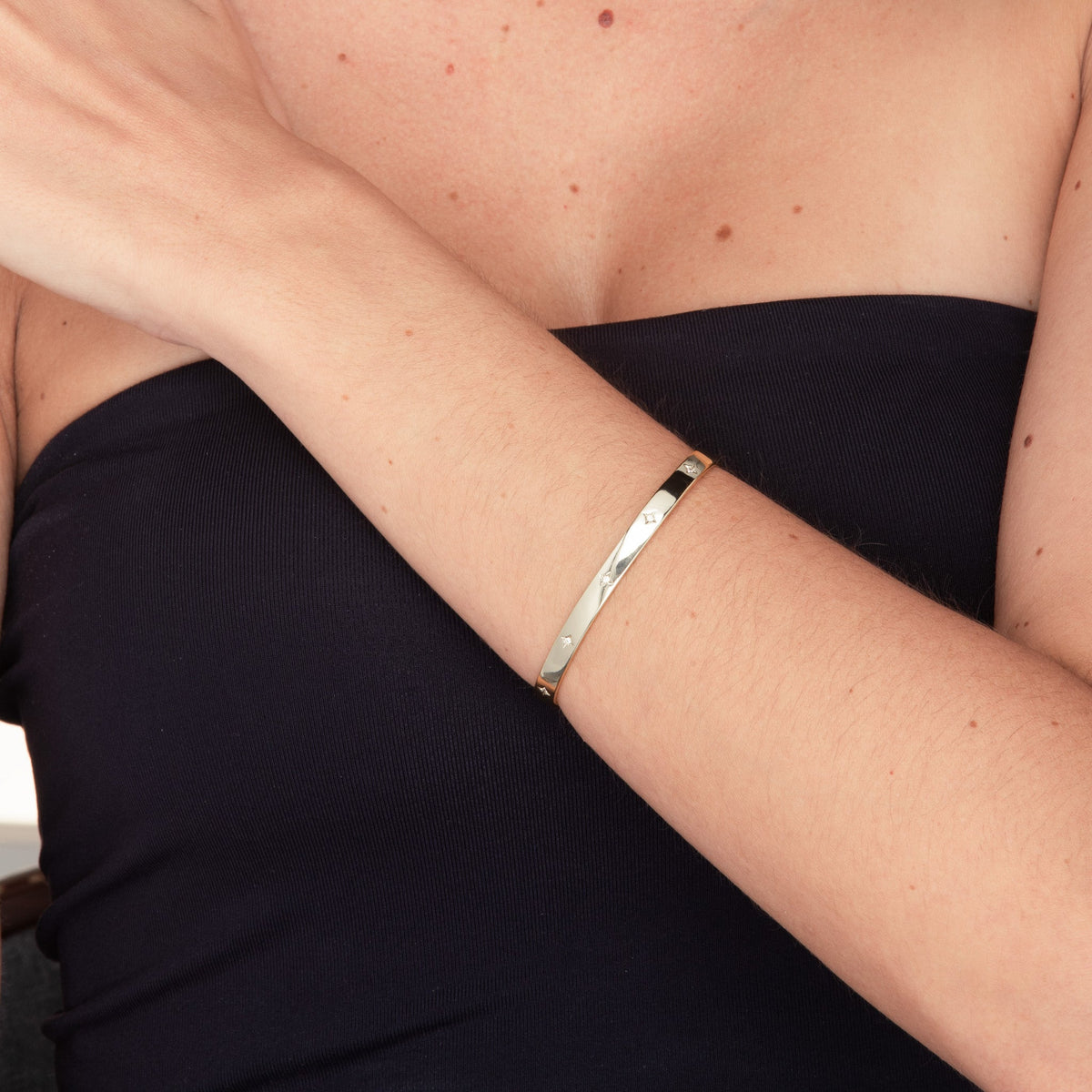 Gold celestial bangle variation B