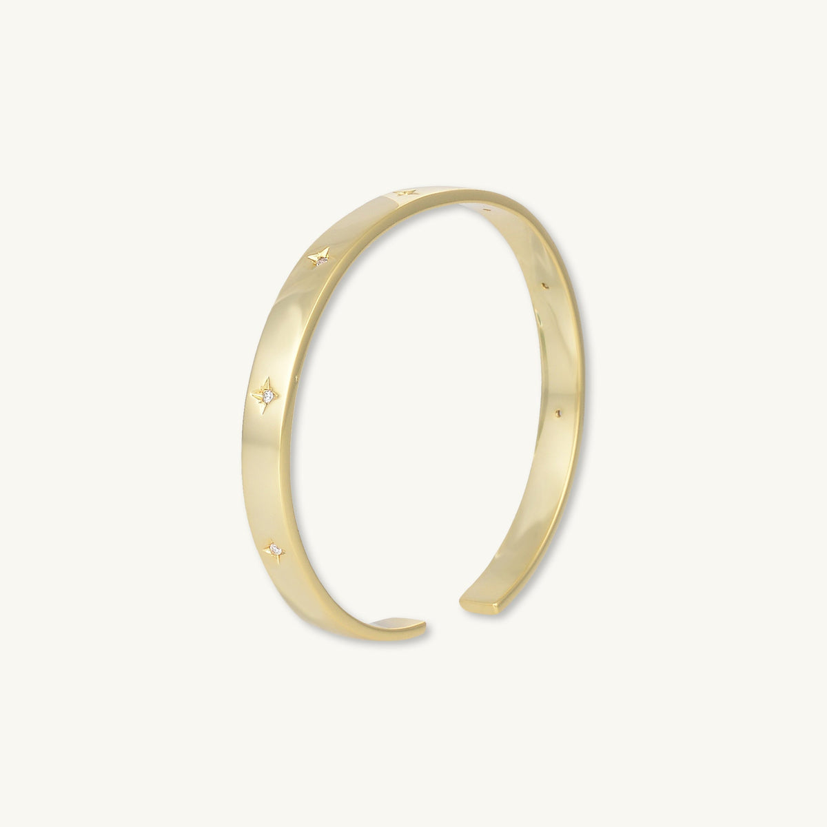Celestial star cuff bracelet detail – Vessaly