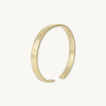 Celestial star cuff bracelet detail – Vessaly
