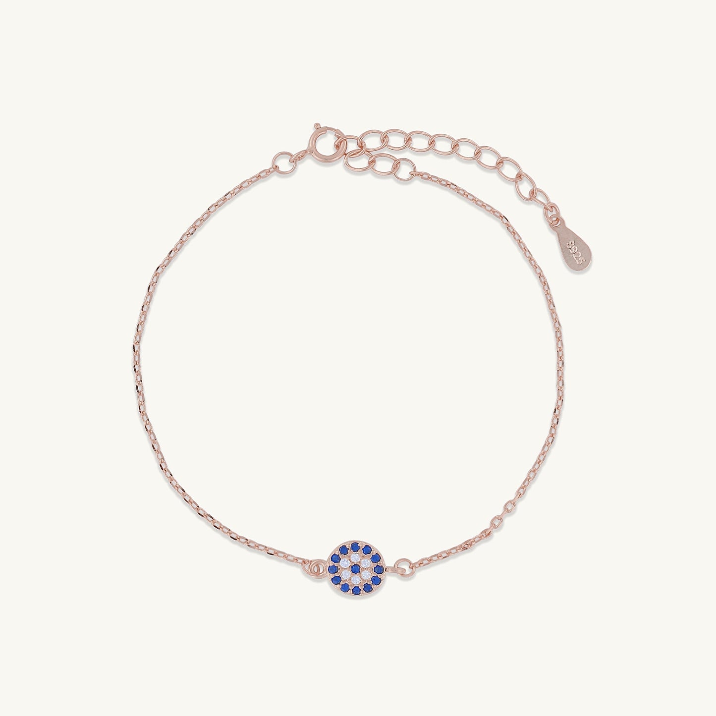Evil eye bracelet, refined feminine jewellery
