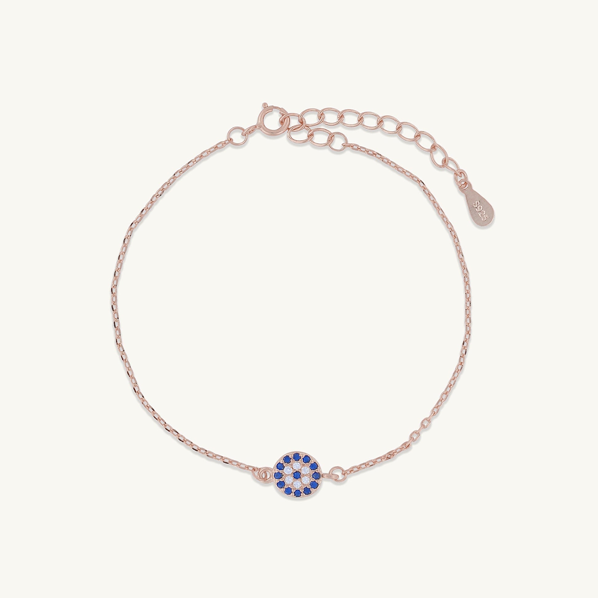 Evil eye bracelet, refined feminine jewellery