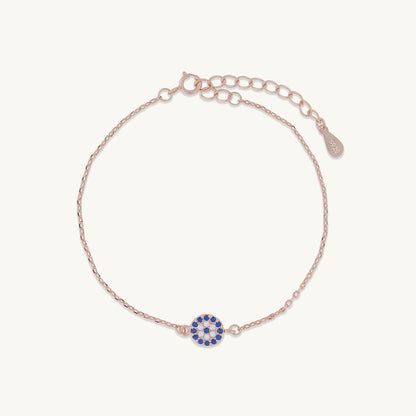 Evil eye bracelet, refined feminine jewellery