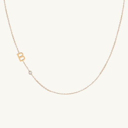 Pavé letter pendant in gift presentation packaging