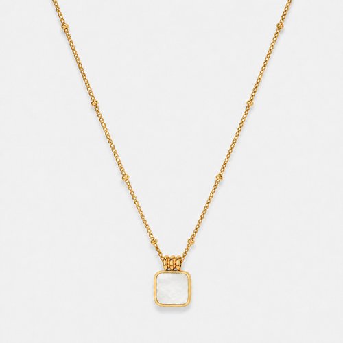Lucienne Single Pearl Pendant Necklace - White