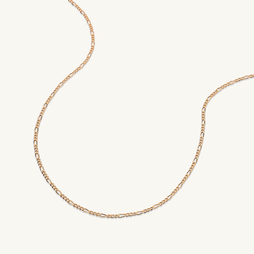 Classic figaro necklace, dainty refined finish