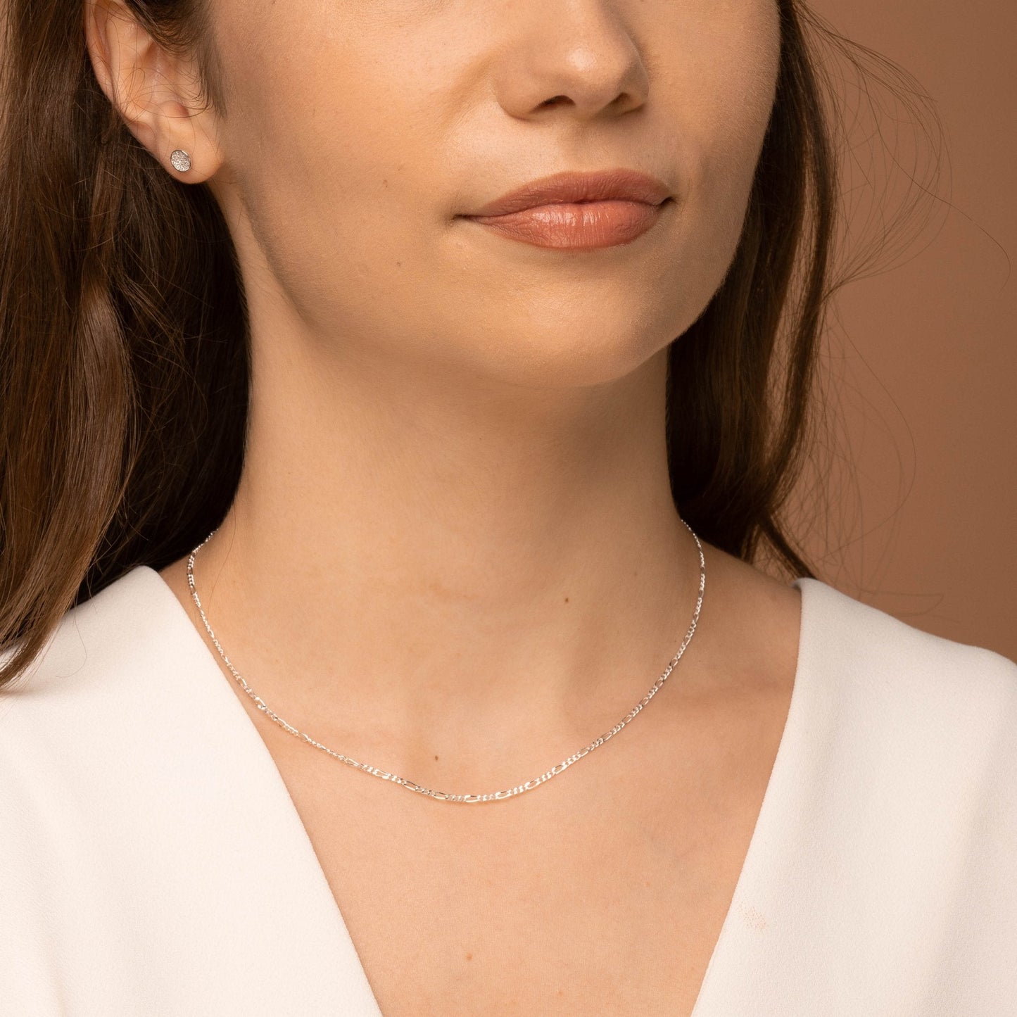 Slim gold figaro chain, refined everyday jewellery